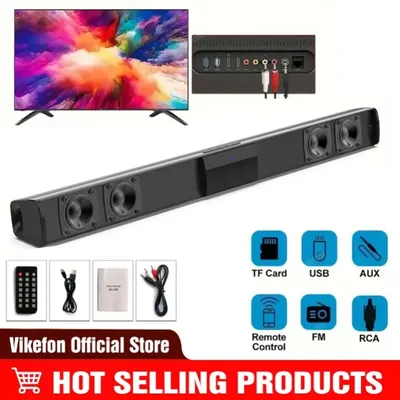 Soundbar-Lautsprecher, Bluetooth 5.3, Stereo-Soundbar Surround Sound Heimkino mit Fernbedienung, Image