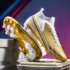 Hochwertige 2025, goldene Herren-Fußballschuhe, Society, Größe 46, Superstar-Fußballschuhe, Stollen, Herren-Steigeisen, Fußball-Trainingsschuhe