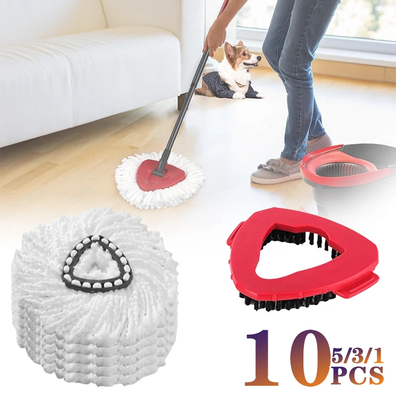 1/3/5/10PCS Mopp für Vileda Wring Wischen Ersatz Sauber Mikrofaser Mopp Refill Kopf Haushalt reinigung Werkzeuge Mopp Zubehör Image