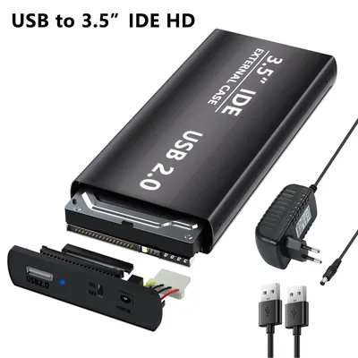 Für 3,5 Zoll IDE HD 2,5 Zoll HDD USB2.0 Festplatte 2,5 Zoll 3,5 Zoll Gehäuse Externe Box für Desktop-Computer PC Laptop Telefon