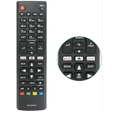 Hochwertige ABS-FERNBEDIENUNG AKB 75095308 FÜR LG SMART TV 433 MHz Image