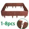 1-8Pcs Imitation Stone Plastic Fence Garden Fence Border Garden Edging DIY Decorative Flower Grass