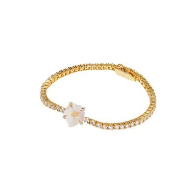 Kate Spade New York Cz Precious Pansy Delicate Tennis Bracelet