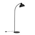 Lampadaire noir base plate en métal