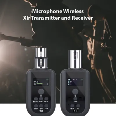 Microphone Wireless Xlr Transmitter and Receiver UHF Wireless Mic System for Audio Mixer Electric