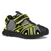 Sandale GEOX "J SANDAL AIRADYUM BO", Kinder, Gr. 33, grau (grau, neon), Textil, Synthetik, sportlich, Schuhe, Wasserschuh, Badeschuh, Trekkingsandale mit geschütztem Zehenbereich