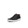 Sneaker ECCO "ECCO Soft 7 M", Herren, Gr. 44, braun (schwarz, braun), Leder, sportlich, Schuhe, Freizeitschuh, Halbschuh, Schnürschuh mit heller Laufsohle