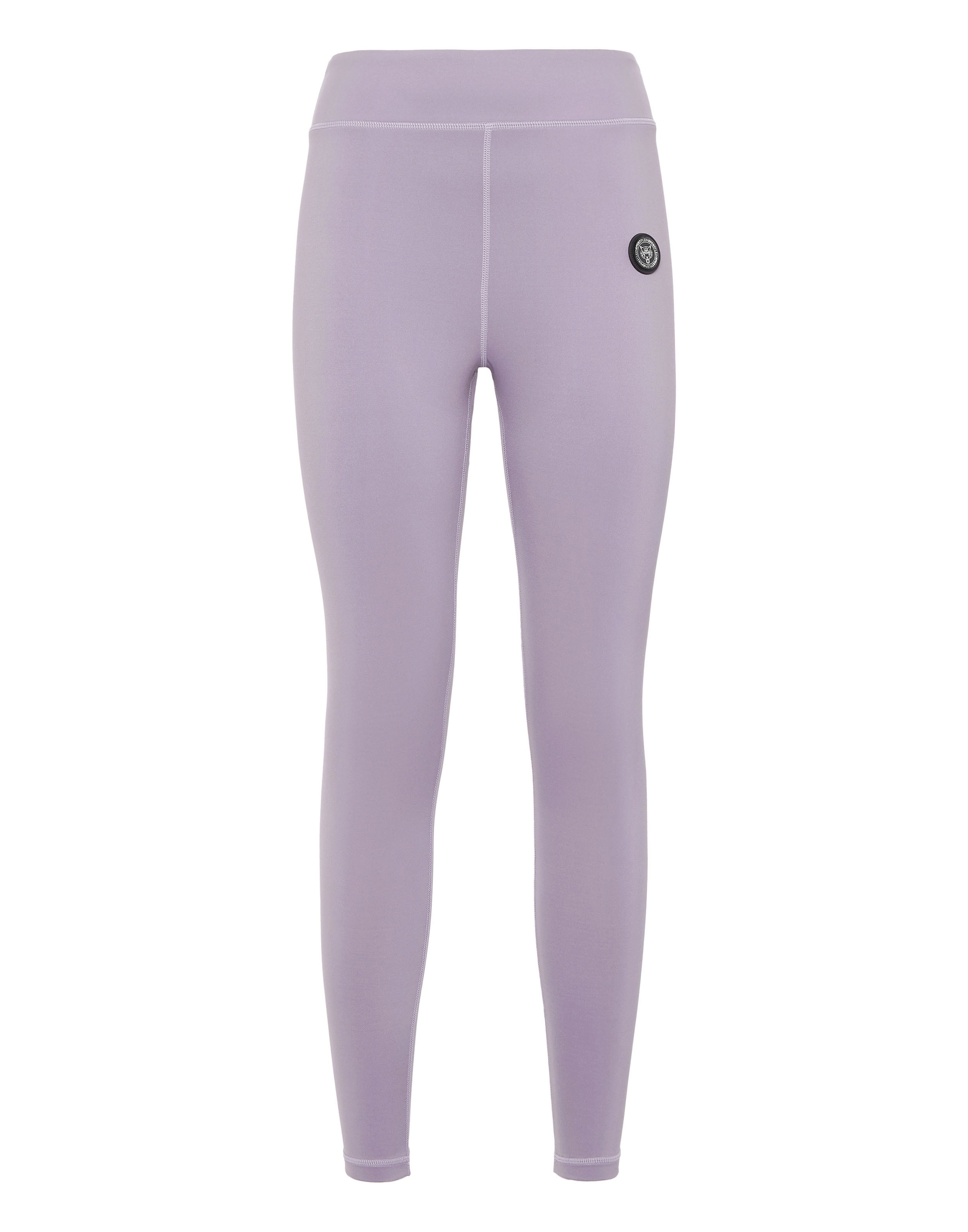 Leggings PLEIN SPORT "Scratch", Damen, Gr. L, US-Größen, 73, lila, Obermaterial: 65% Polyamid, 35% Elasthan, Hosen Leggings