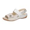Sandale WALDLÄUFER "HELIETT", Damen, Gr. 7 (40,5), silber (hellgrau, silberfarben), Nubukleder, Veloursleder, metallic, Basic, Schuhe, Sommerschuh, Klettschuh, Keilabsatz, in Komfortweite H (= sehr weit)
