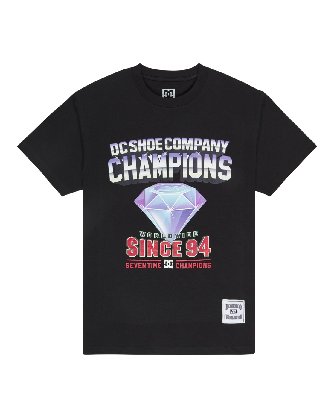 T-Shirt DC SHOES "Home Run", Damen, Gr. M, schwarz, Obermaterial: 100% Baumwolle;, Shirts T-Shirt