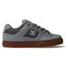 Sneaker DC SHOES "Pure", Gr. 9,5(42,5), grau (carbon, gum), 55.4% Leder, 44.6% Synthetikmaterial, Schuhe Skaterschuh Sneaker low