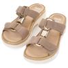 Pantolette ARA "CAPRI", Damen, Gr. 42, beige (sand), Veloursleder, unifarben, casual, Schuhe, Sandale, Sommerschuh in Weite G (= weit)
