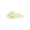 Pantolette TOMMY JEANS "TJW BRAIDED SLIDE", Damen, Gr. 38, gelb (vanille), Textil, Schuhe, Sommerschuh, Flats, Schlupfschuh, geflochtene, wattierte Bandage