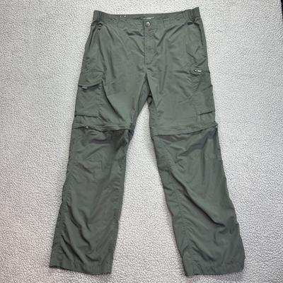 Columbia Pants | Columbia Omni Shade Convertible Pants 36x30 Nylon Fisherman Cargo Outdoors Hike | Color: Green | Size: 36