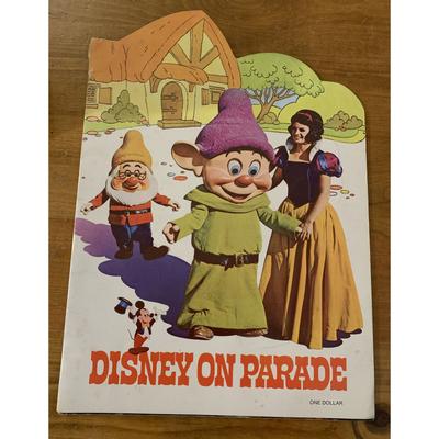 Disney Other | Vintage 1971 Disney On Parade Souvenir Program Snow White 7 Dwarfs Cover Book | Color: White/Yellow | Size: Os