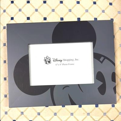 Disney Accents | Disney Mickey Mouse Gray & Black Photo Frame For 6x4 Photo 9.5” X 7.5” New | Color: Black/Gray | Size: Os
