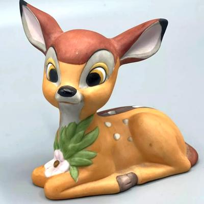 Disney Art | Vintage Mark Rosenfeld Walt Disney Productions Bambi Bisque Porcelain Figurine | Color: Brown/Orange | Size: Os