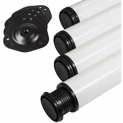 So-tech - 4er Set Tischbeine ø 60 mm Höhe 710 mm weiß höhenverstellbar Image