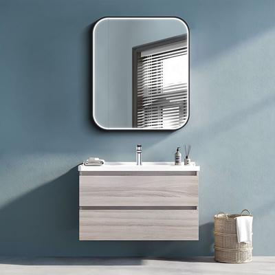 Spiegelschrank mit Beleuchtung Talos Black Nova 60x70 cm schwarz - Spiegelschrank Bad mit 2 Image