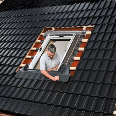 VELUX Eindeckrahmen EDS 2000 Schiefer Stehfalz, 134x160 cm (UK10) Image