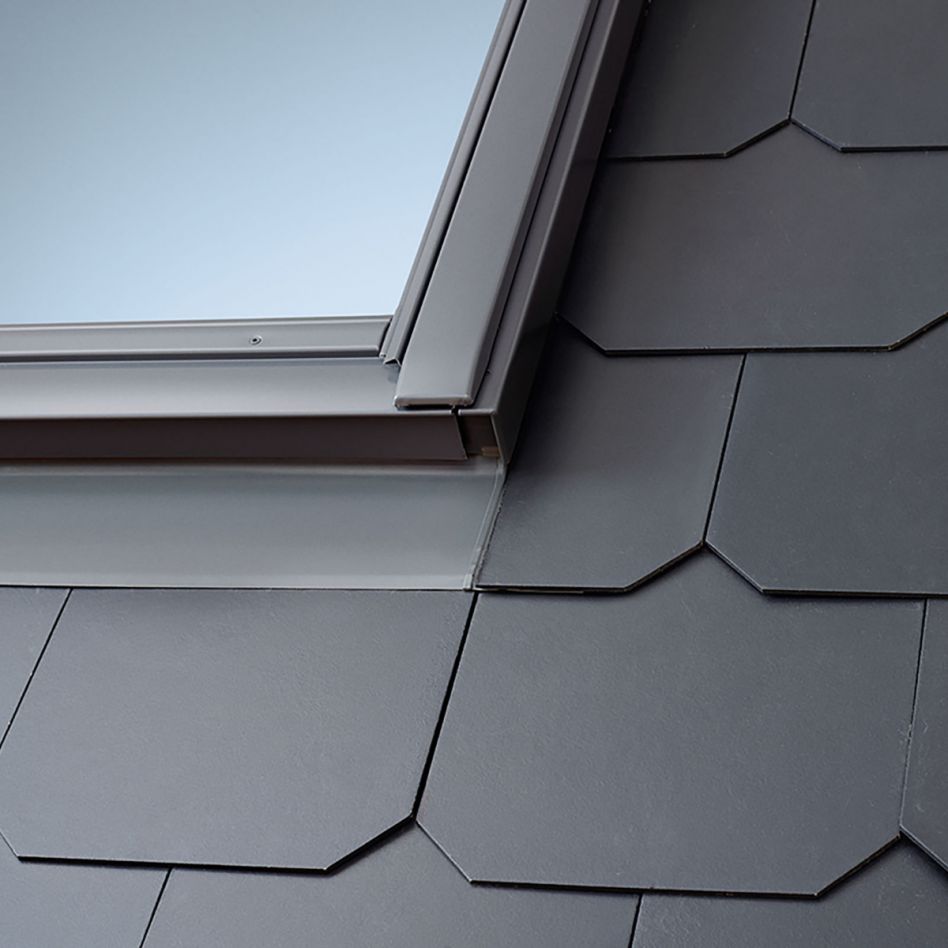 VELUX Eindeckrahmen EDL 1000 Schiefer Schichtstück, 78x98 cm (MK04) Image