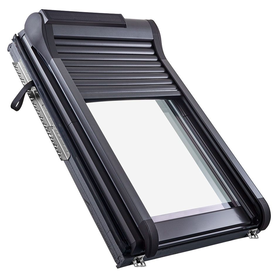 Roto Außenrollladen Designo ZRO S R6R8 Solar Funk, 114x78 cm (11/7) Image