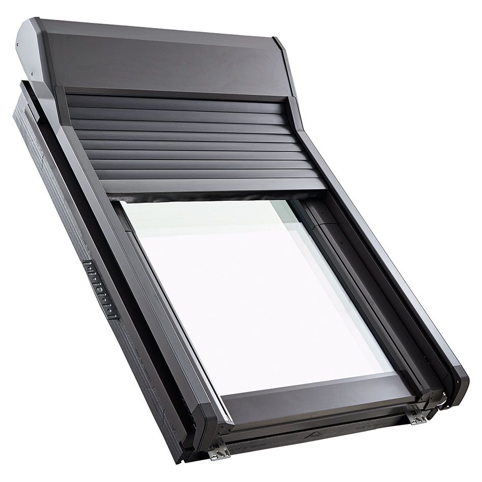 Roto Außenrollladen RotoQ ZRO S Qx 1 Solar-Funk, 114x160 cm (11/16) Image