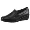 Slipper ARA "ZÜRICH", Damen, Gr. 6,5, schwarz, Nappaleder, unifarben, klassisch, Schuhe, Trotteur, Hochfrontpumps, Slipper in Komfortweite H (= sehr weit)