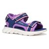 Sandale GEOX "J SANDAL AIRADYUM GI", Kinder, Gr. 30, blau (navy, lila), Textil, Synthetik, sportlich, Schuhe, Trekking Sandale, Klettschuh mit wasserfreundlicher Ausstattung