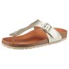 Zehentrenner VERBENAS "Ryton Elephant", Damen, Gr. 38, gold (goldfarben), Lederimitat, leicht glänzend, klassisch, Schuhe, Sommerschuh, Zehentrenner für City- und Strandbesuche geeignet