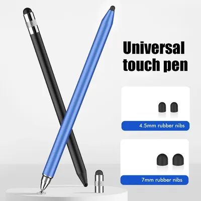 Universal Touch Pen For iPad Android Smart Phone Android Stylus For Tablet Pencil Capacitive Stylus Double Dual Silicone Head