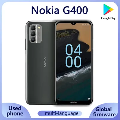 Nokia G400 SmartPhone 4g 64g ROM 5000mAh battey capacity CPU Qualcomm Snapdragon 480 plus 48MP triple Camera unlocked used phone
