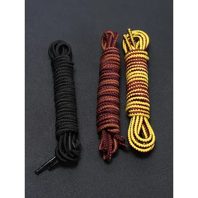 HIBERNI Circular striped woven diameter 3mm lace casual shoe lace rope Applicable fro Timberland Boots lace