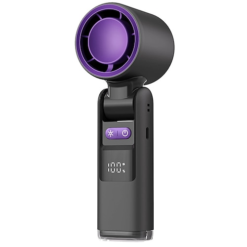 Hochgeschwindigkeits-USB-aufladbarer Handventilator – Faltbarer Mini-Turbofan mit Kühlpack für Reisen im Freien Image