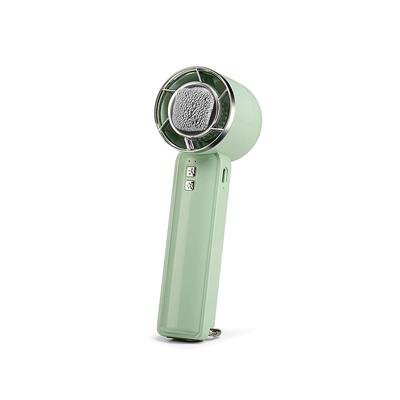 Portable Foldable Handheld Tabletop Fan, Cold Compress Mode, 5-Speed Wind Settings, USB-C Rechargeable, Built-in Carabiner, Anti-Slip Base, Cooling Fan Dual Mode