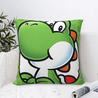 Super Cartoon M-Marios Kissen bezug quadratische Kissen bezug Kissen bezug lustige grafische Kissen Image