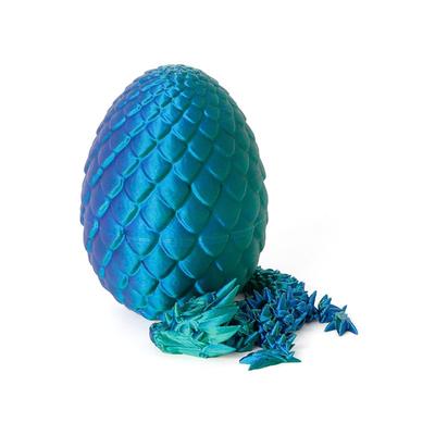 Easter 3D Printed Dragon Egg, Mystery Crystal Dragon Egg Fidget Toys Surprise, Easter Eggs Articulated Crystal Dragon Eggs with Dragon Inside