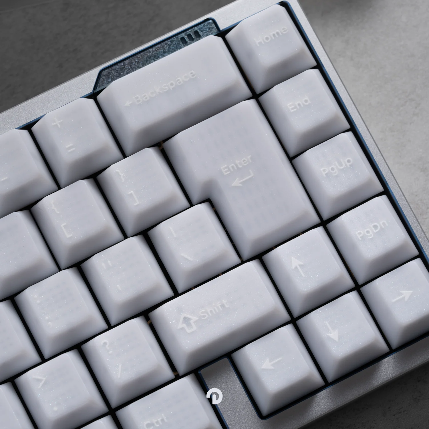 Domikey Pearl Cherry Profile ABS Doubleshot-Tastenkappe mit Hintergrundbeleuchtung für MX-Tastatur Poker 87 104 xd64 xd68 BM60 BM65 BM68 BM80 Image