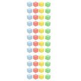 WORGEOUS 72 pcs Foam Counting Block Soft Counters Cubes 1.38 Inch Stacking Square Cube Math Manipulatives Preschool Classroom Learning Supplies Building Block