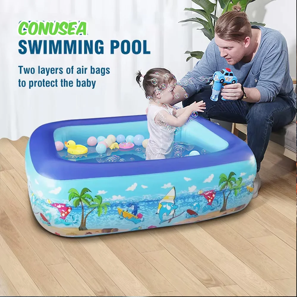 1M Baby Aufblasbare Pools Schwimmbad Wasser Pools Kinder Bad Badewanne Outdoor Indoor Wasser Spiel Party für Kinder Jungen mädchen Hund