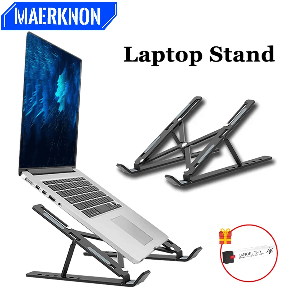Universal Faltbare Laptop Stand Tragbare Einstellbare Tablet Computer Unterstützung Halter Für Macbook Air iPad Tablets Basis Zubehör Image