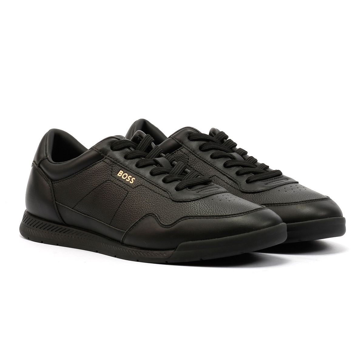 Boss Titan Lederschuhe für Herren in Schwarz