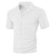Per uomo Camicia Camicia Estiva Camicia casual Camicia da Spiaggia Camicia con Bottoni Nero Bianco Borgogna Blu marino Kaki Manica Corta Semplice Colletto a Camicia Vacanza Camicia hawaiana