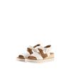 TOM TAILOR Damen Sandalen mit Keilabsatz, weiß, Uni, Gr. 37