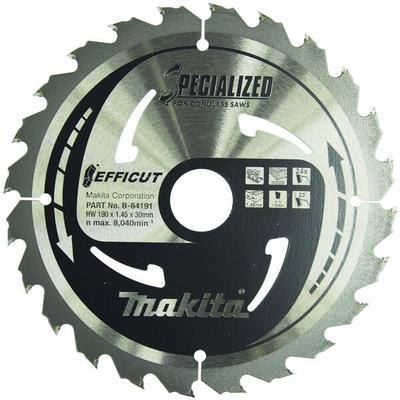 makita Kreissägeblatt »B-64191 EFFICUT« 190,0 mm 24 Zähne braun