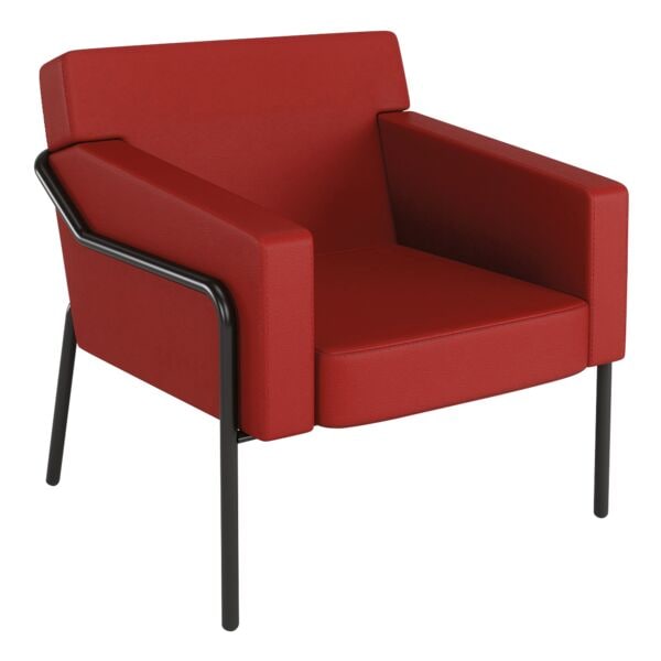 meet Sessel »meet - Medso L« Modell T Kunstleder rot, 40.6 cm