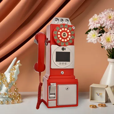 wedding party 32G MP4 audio video guest book phone Retro style retro phone booth message recording