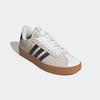 Sneaker ADIDAS SPORTSWEAR "VL COURT 3.0", Gr. 43, sanftes weiß, grau six, gold metallic, Leder, Textil, sportlich, Schuhe, inspiriert vom Design des adidas samba