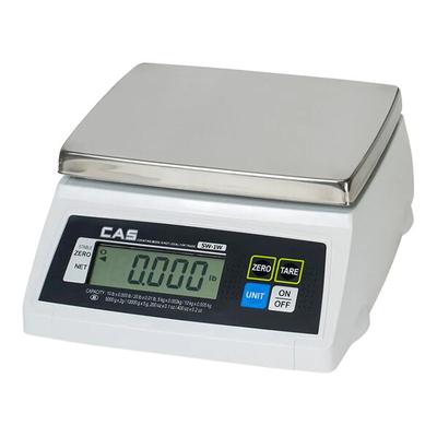 CAS SW-1W20DD 20 lb. Water-Resistant Digital Portion Control Scale, Legal for Trade