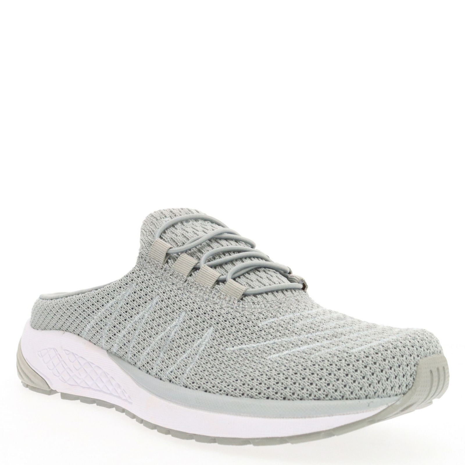 Propét Tour Knit Slide - Womens 6 Grey Slip On XW